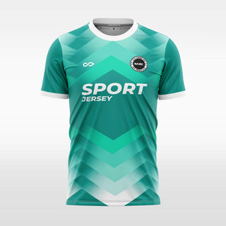 green custom soccer jersey for men sublimation