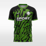 green custom soccer jersey sublimation