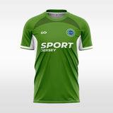   green custom soccer jersey sublimation