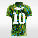 green custom soccer jersey