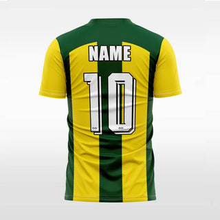 green custom soccer jersey