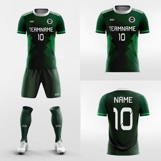 green custom soccer jerseys kit