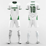 green custom soccer jerseys kit