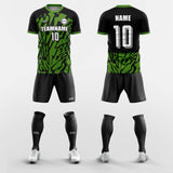  green custom soccer jerseys kit