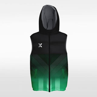 green customized sublimated winter vest