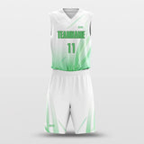 green leaves custom basketball jersey