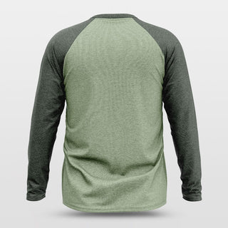 green long sleeve basketball jersey