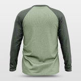 green long sleeve basketball jersey