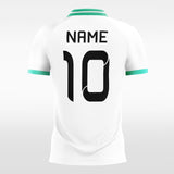 green shivering sleeve soccer jersey