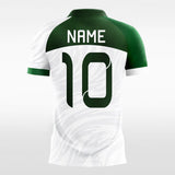     green short sleeve soccer jersey