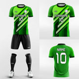 green soccer jersey kit