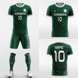 green soccer jersey set