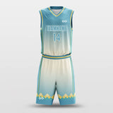 Green Square - Customized Basketball Jersey Set Sublimated BK160125S