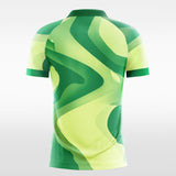 green sublimated custom soccer jersey