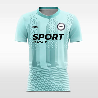 green sublimation short sleeve jersey