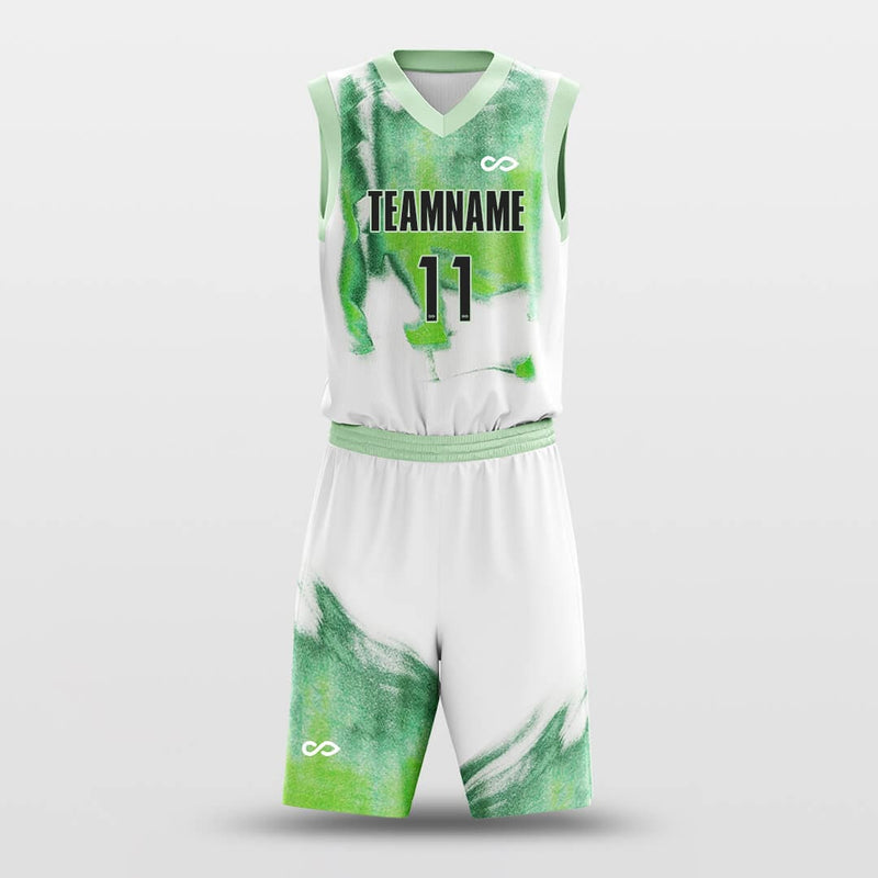 Source unique custom design basketball jersey green color on m.