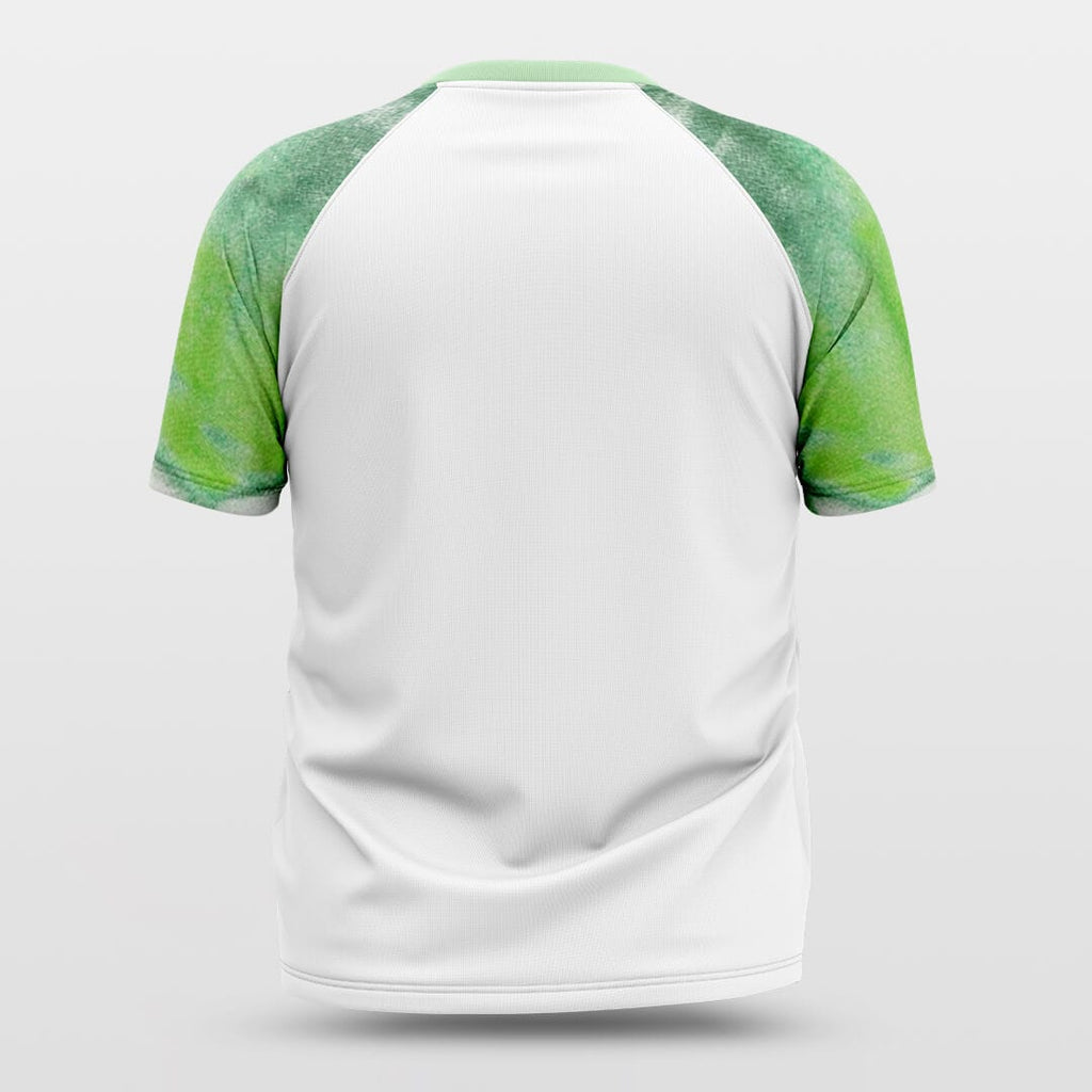 green white short sleeve jersey