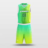 green yellow basketball jersey set