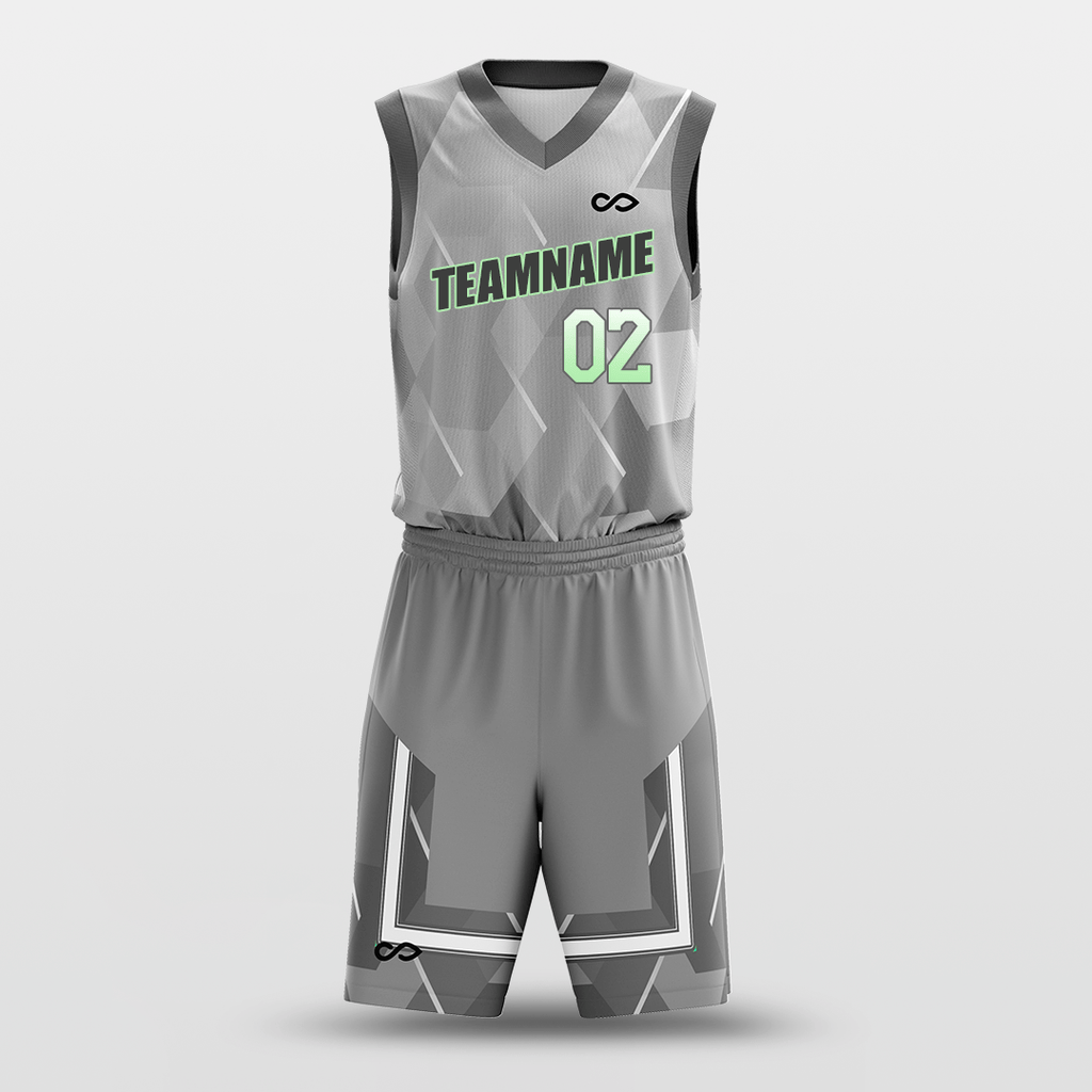 Gray White - Custom Basketball Jersey Design for Team-XTeamwear