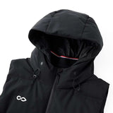hooded adult winter down vest