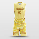     jungle camouflage custom basketball jersey