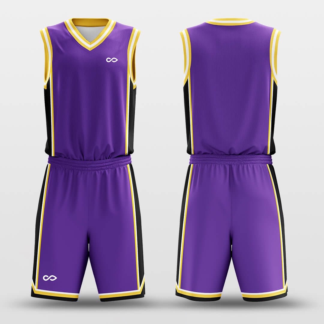 Yellow Lakers - Customized Basketball Jersey Set Design-XTeamwear