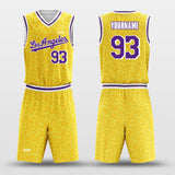 lakers yellow basketball jersey kit
