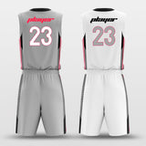 grey and white basketball jersey