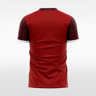 liqueur customized men red soccer jersey