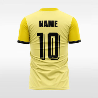 liqueur customized men yellow soccer jersey