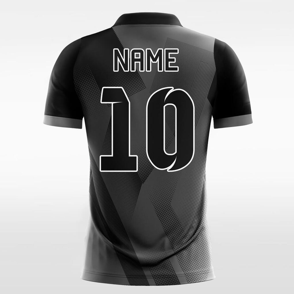 black soccer jersey