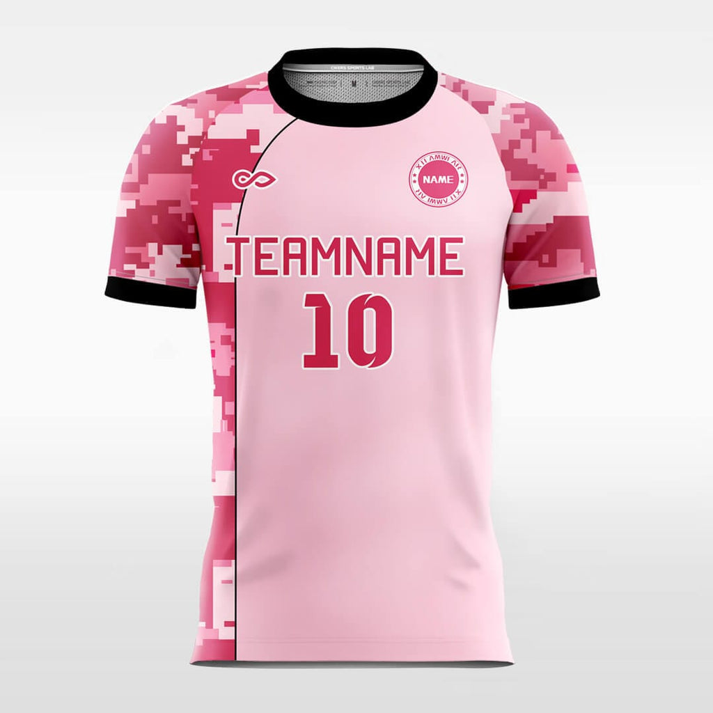 pink soccer jersey