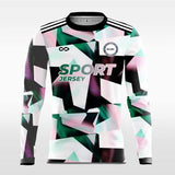 Multicrystal - Customized Men's Sublimated Long Sleeve Soccer Jersey