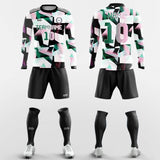 Multicrystal - Custom Club Soccer Uniforms Long Sleeve Sublimated