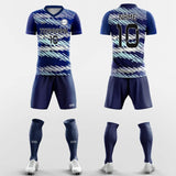 navy blue soccer jersey kit