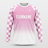 neon checkerboard long sleeve jersey