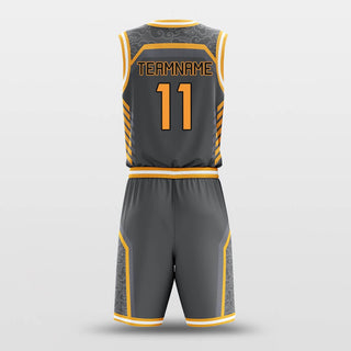 orange custom basketball jersey