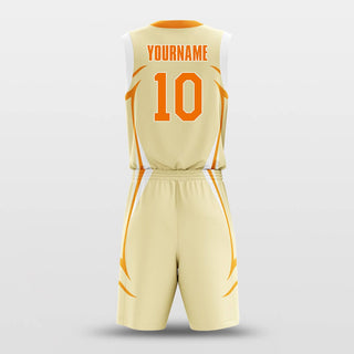 orange custom basketball jersey