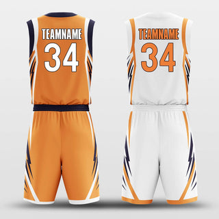 orange custom basketball jersey