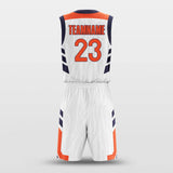 orange custom basketball jersey