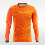orange future lines long sleeve jersey