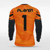     orange long sleeve soccer jersey