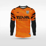 orange long sleeve soccer jersey