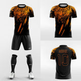 orange short sleeve jersey kit