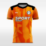orange short sleeve soccer jersey