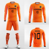 orange soccer jersey kit