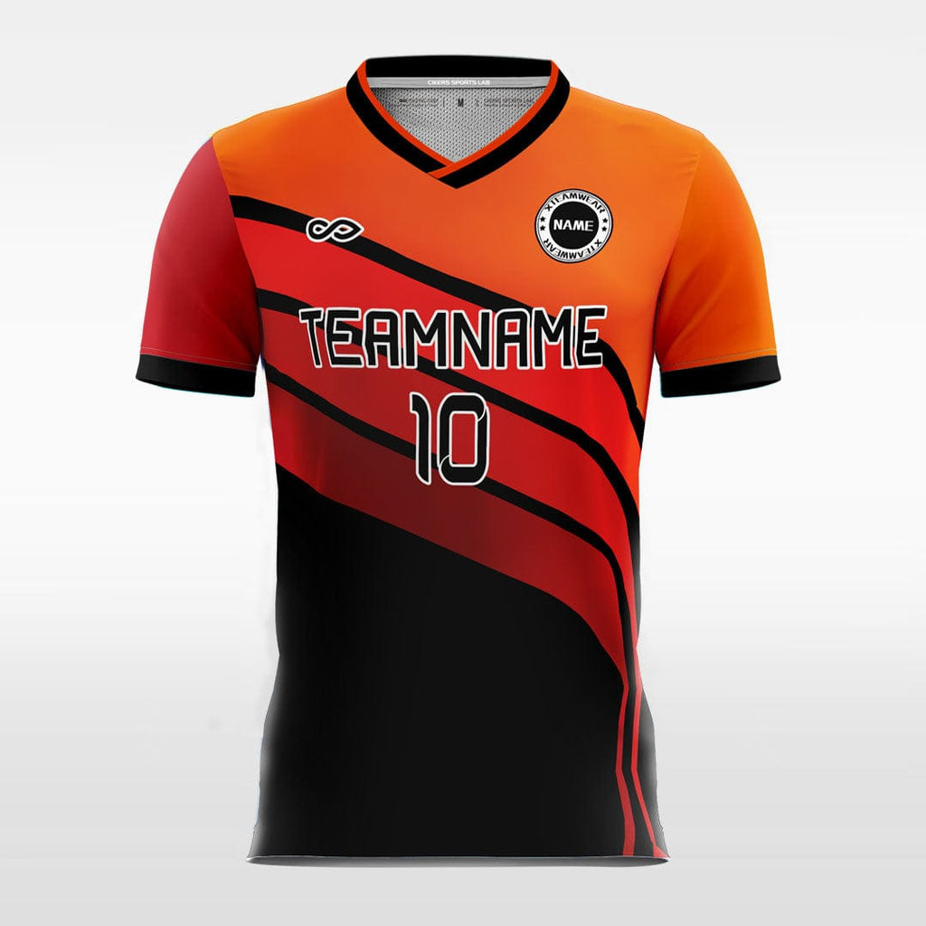 Cool Orange Split - Custom Kids Soccer Jerseys Design Online