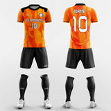 orange sublimated jersey kit