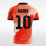     orange sublimated short soccer jersey
