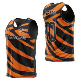 orange training bibs zebra print